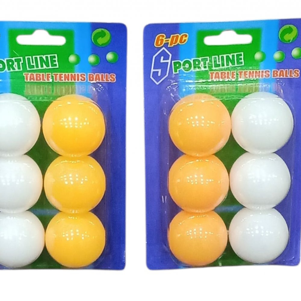 6 lı kartelalı pinpon topu