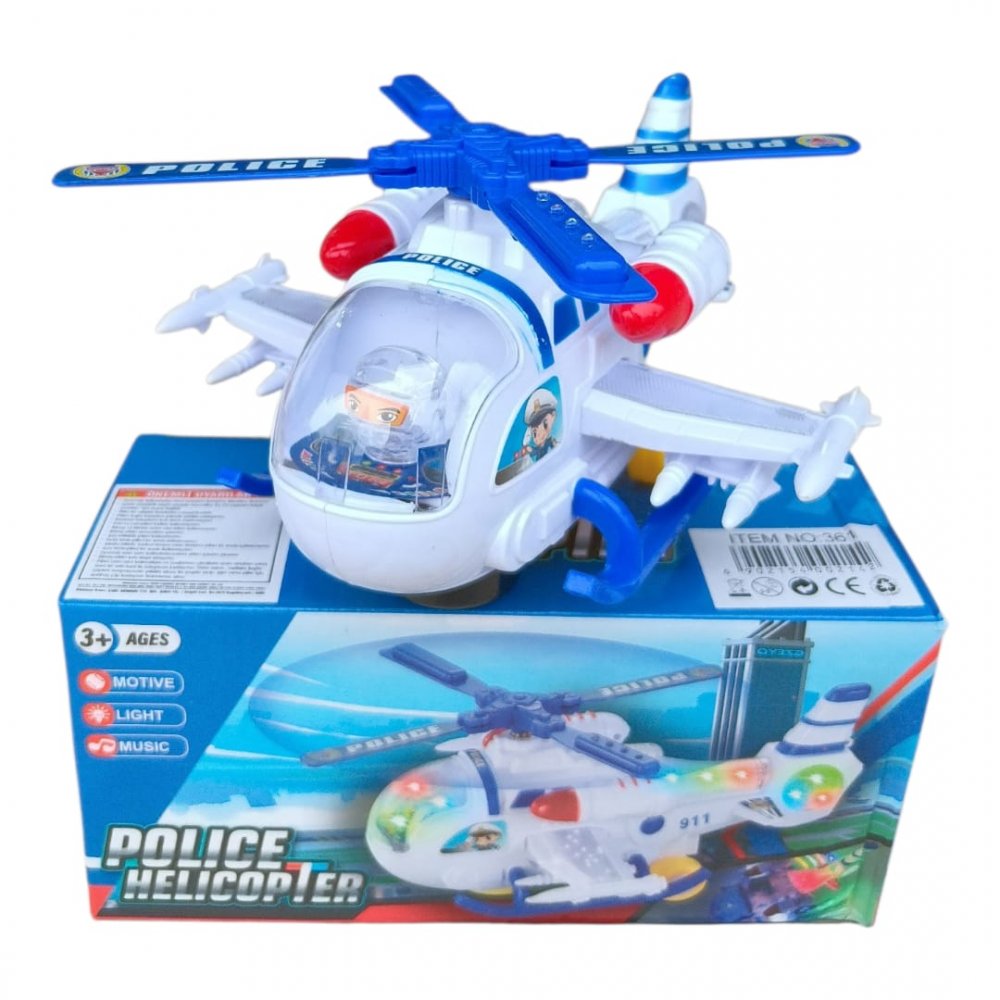 361/8640 Büyük pilli polis helikopter
