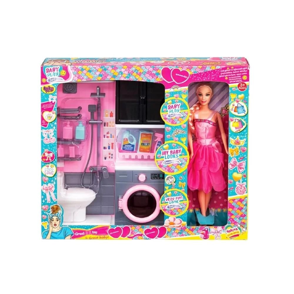 oyd-02392 2 li banyo-çamaşır makinesi bebekli